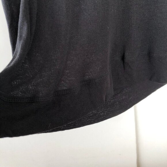 Tβ by ALEXANDER WANG Drape-Back Above Knee/Mini Rayon Sleeveless Black Dress S - Picture 11 of 13